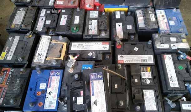 scrap leads and car batteries